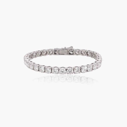 Sparkling Round Diamond Tennis Bracelet