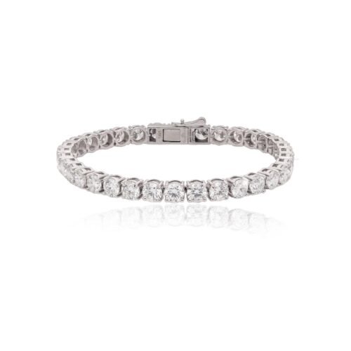 Sparkling Round Diamond Tennis Bracelet